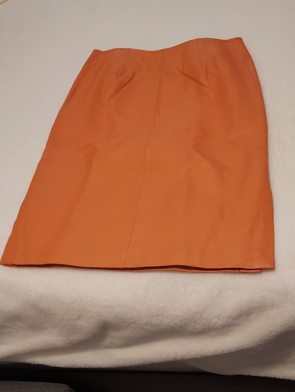 Newport News Orange Pencil Skirt